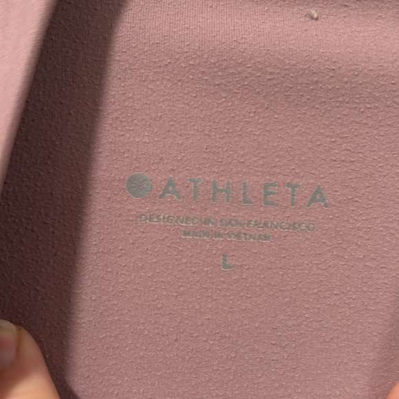 Athleta Rainier mauve half zip pullover top size L - Picture 10 of 14